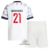 Officiële Voetbalshirt + Korte Broek FC Bayern München Lucas Hernandez 21 Derde 2021-22 - Kids